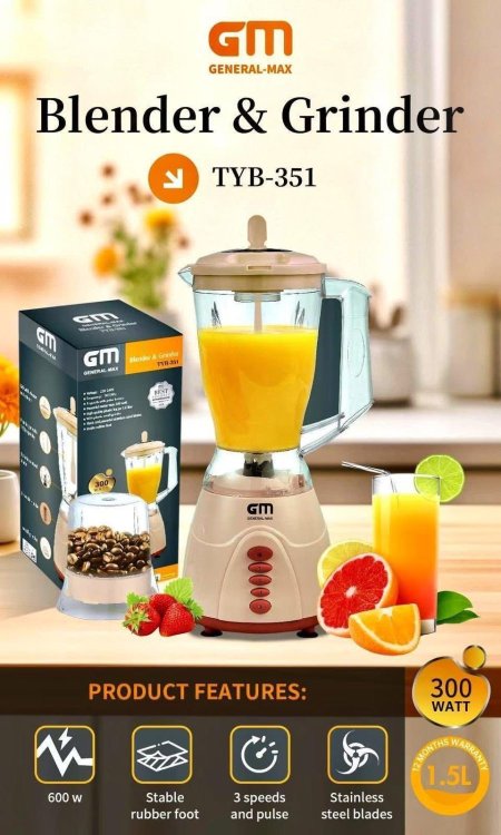 خلاط مع طاحونة بهار GM