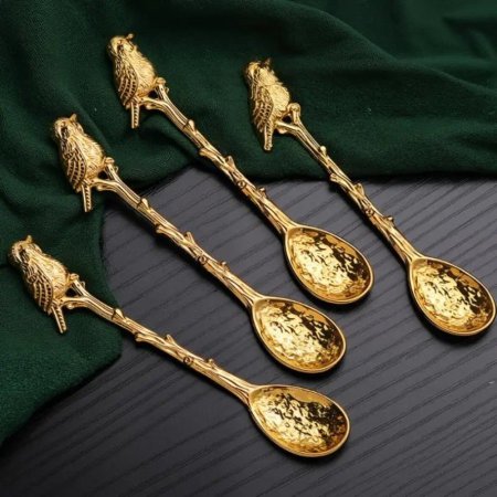 معالق قرفة ذهبية 12 قطعة